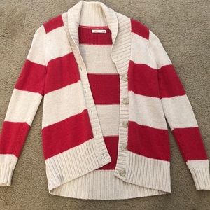 Striped Old Navy Button Up Sweater